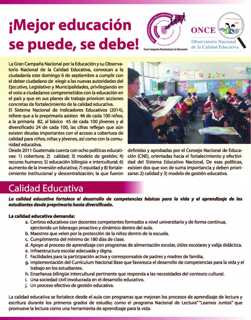 GCNE Mejor educación se puede se debe 1