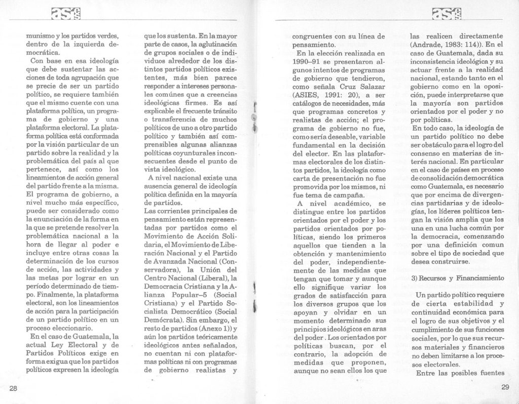 El sistema político guatemalteco;algunas reflexiones Parte 2 - Asies