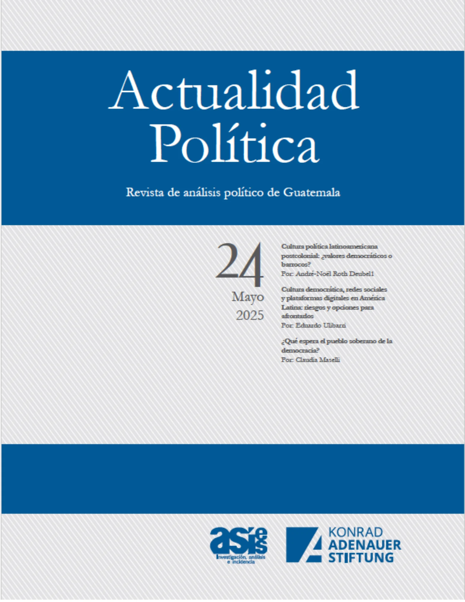 Revista Actualidad Politica 24 Revista Actualidad Política No. 24